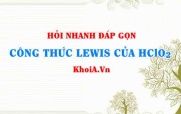 Công thức LEWIS của HClO2 (Chlorous acid)